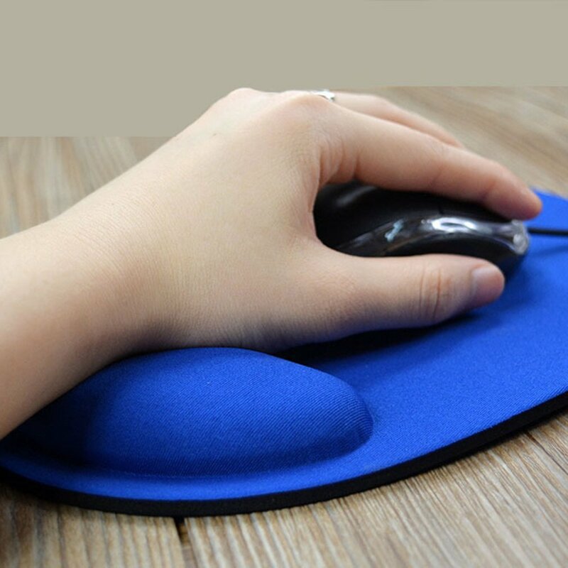 Alfombrilla de goma con reposamuñecas de gel para ratón de ordenador, mousepad para teclado y ratón con reposabrazos, soporte para la muñeca, varios colores, para portátil