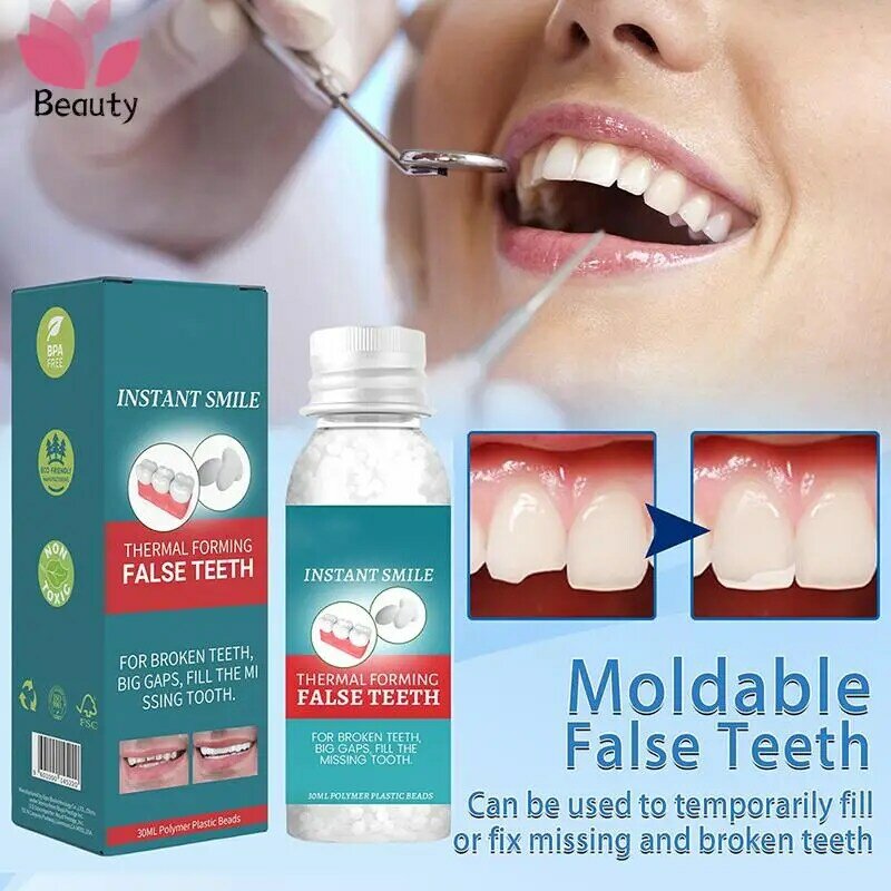 30ML tymczasowy zestaw do naprawy zębów zęby i luki FalseTeeth Solid klej do protez wybielających zęby przyrząd kosmetyczny zębów