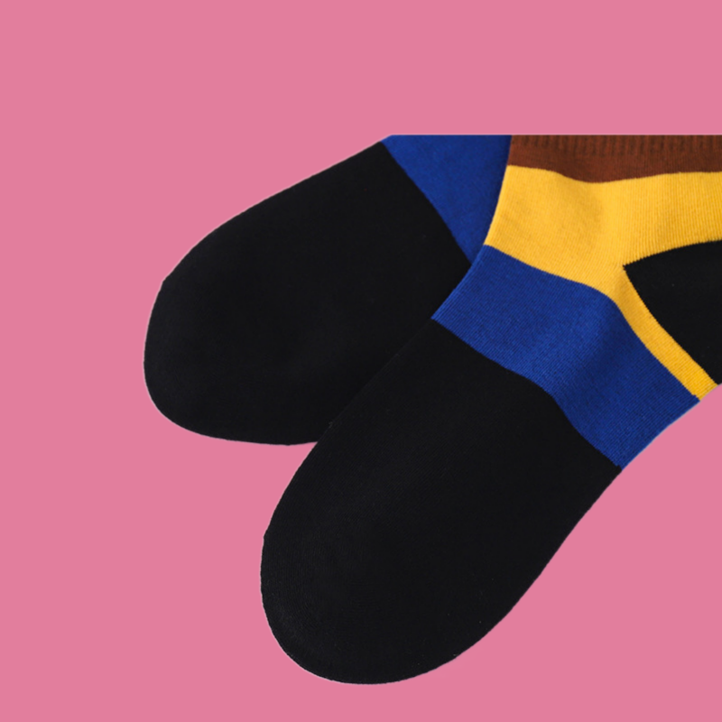 3/6 Pairs High Quality Creative Rainbow Socks Campus Sports Socks Mid-tube Socks Versatile Striped Cotton Socks Casual Socks