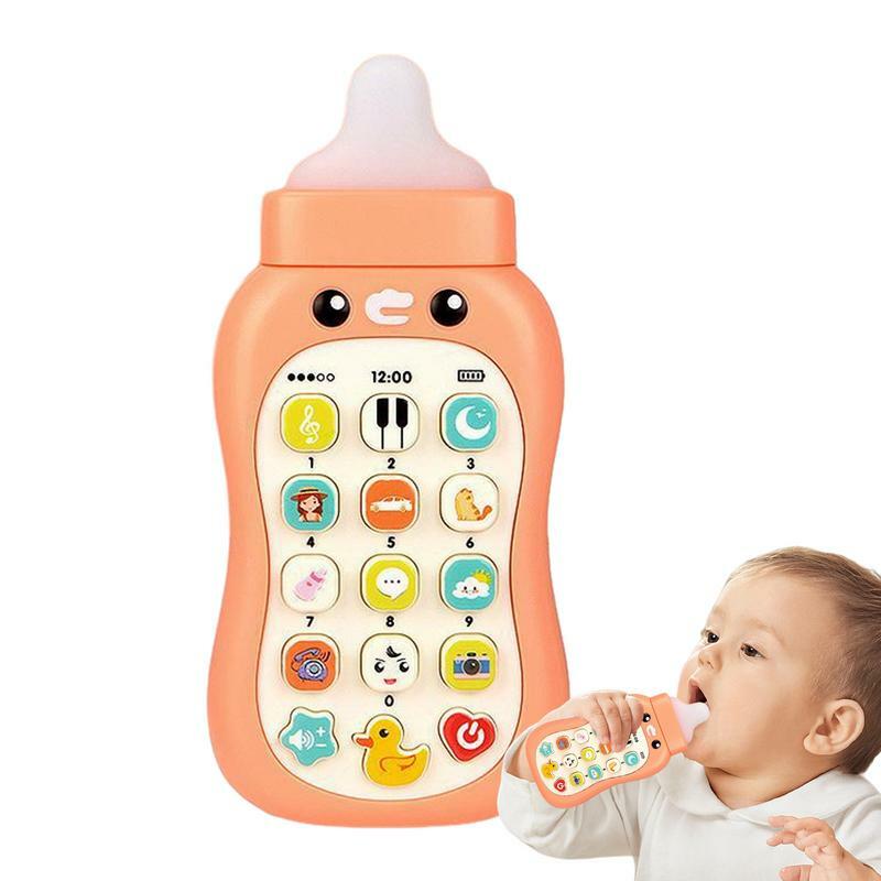 Teléfono móvil portátil para niños pequeños, máquina de aprendizaje educativo para niñas, juguete para bebés, música, sonido, juguete para dormir