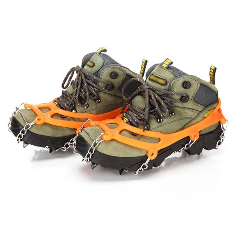 Crampons Microspikes Free Storage Bag Adult Crampons Suitable for All Types of Shoes in Sizes 36 to 44 Silicone Material