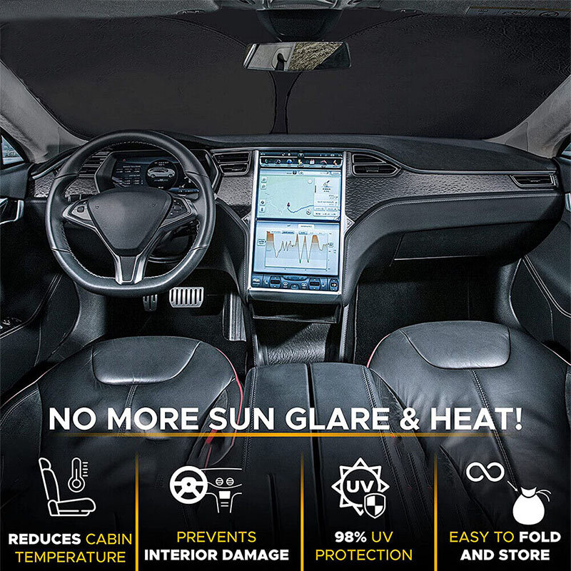 Model Y Car Windshield Sun Shade Front Shield Cover Sun Visors For Tesla Model Y