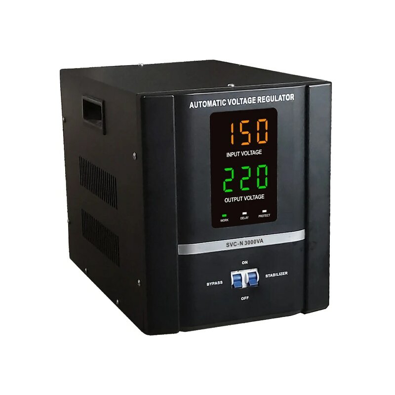 High Quality 3KVA Desktop Single Phase AC Automatic Voltage Stabilizers Voltage Regulator