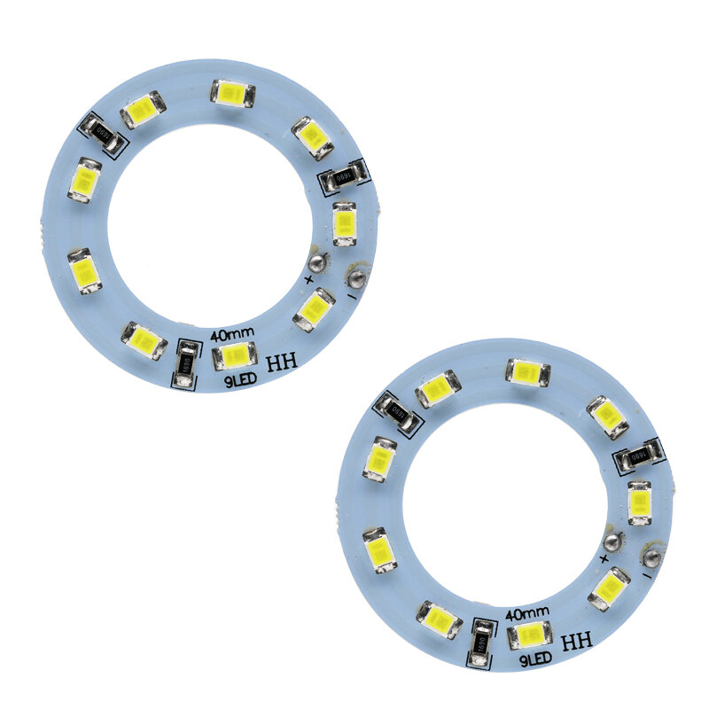 2 Pieces Car Led  Headlight 40MM 60MM 80MM 90MM 100MM 120MM 140MM 3528 Angel Eyes Halo Ring Light White/Blue/Yellow/Green/Red