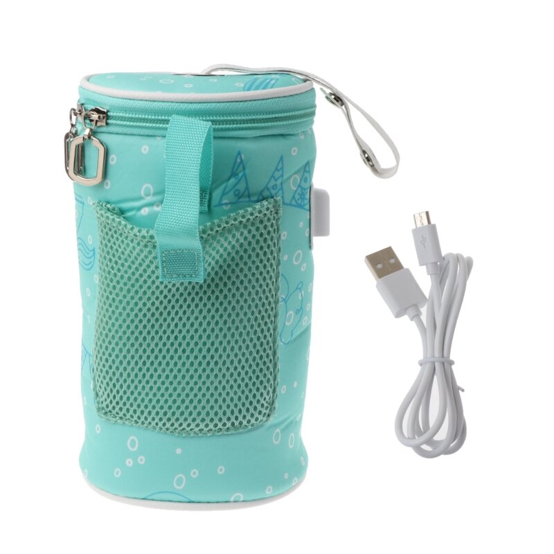 Tragbarer USB-Babyflaschenwärmer, Reisemilchwärmer, Babyflasche, beheizte Abdeckung