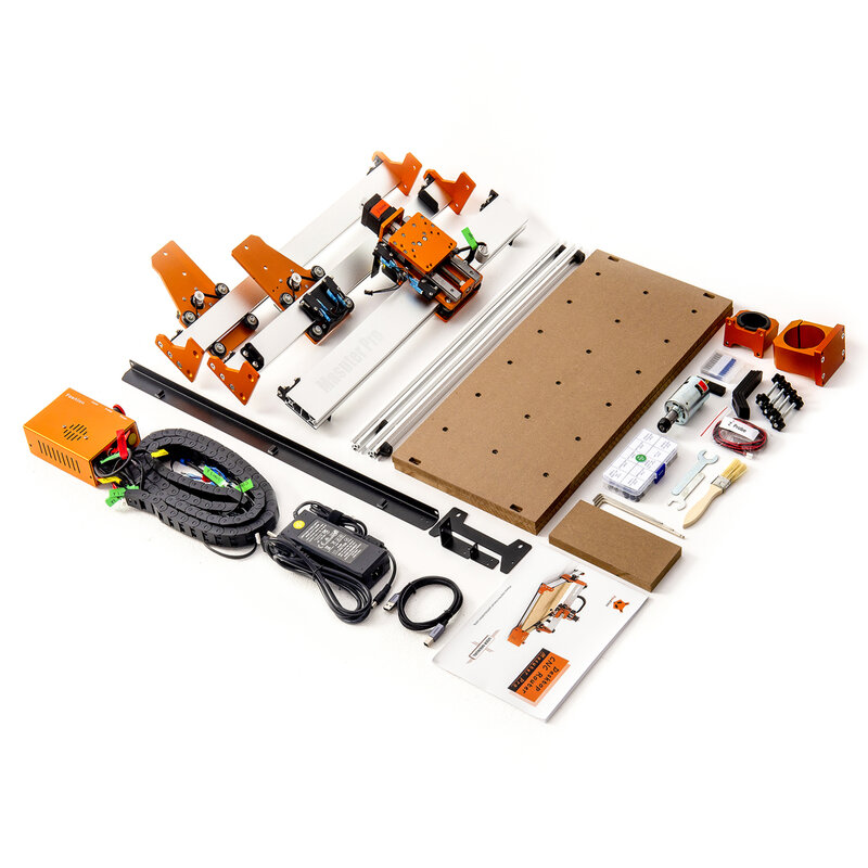 FoxAlien Mesin Router CNC Masater Pro, All Metal Frame Z-axis Linear Rail Drive untuk Wood Aluminum Carving Cutting Milling