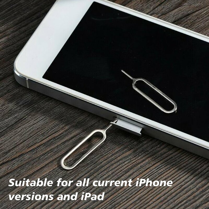 1 Buah Pemegang Baki Jarum Kartu Sim Grosir Pin Logam Pengeluaran untuk Grosir Alat Telepon Seluler iPhone 5 5S 4 4S 12 3GS