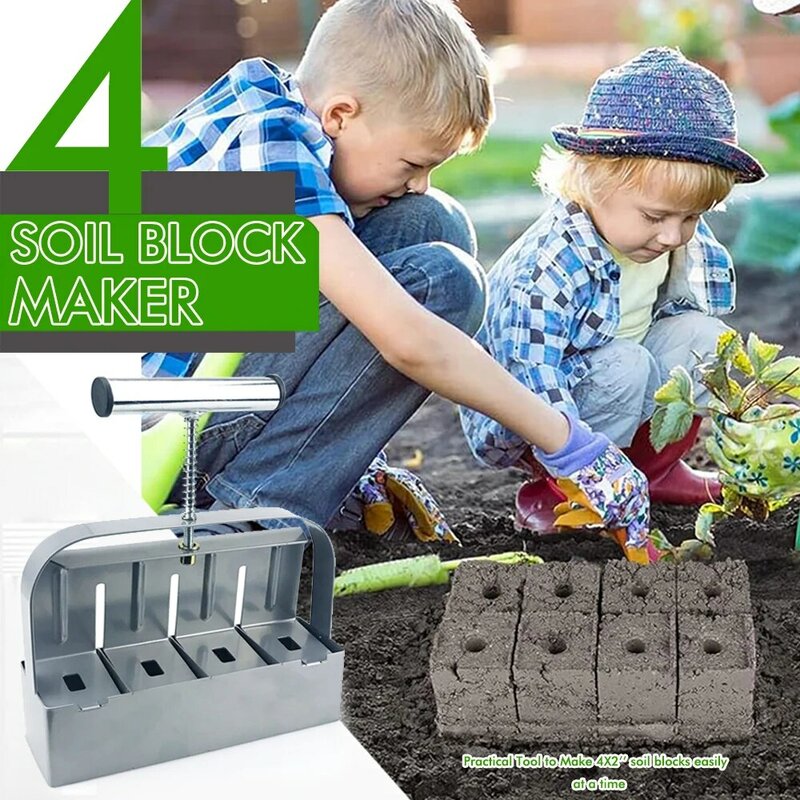 휴대용 모종 토양 블록 메이커, 모종 온실 정원 용품, 토양 차단 도구, 2 인치