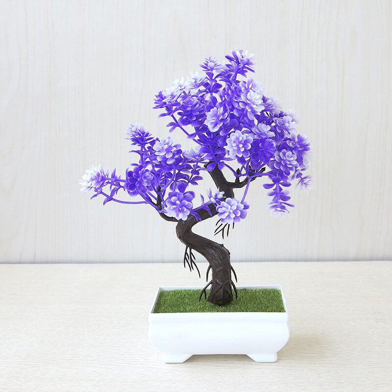 Künstliche Plastik pflanzen Bonsai kleiner Baum Topf gefälschte Pflanze Topf Blumengarten Anordnung Ornamente Zimmer Home Tisch dekoration