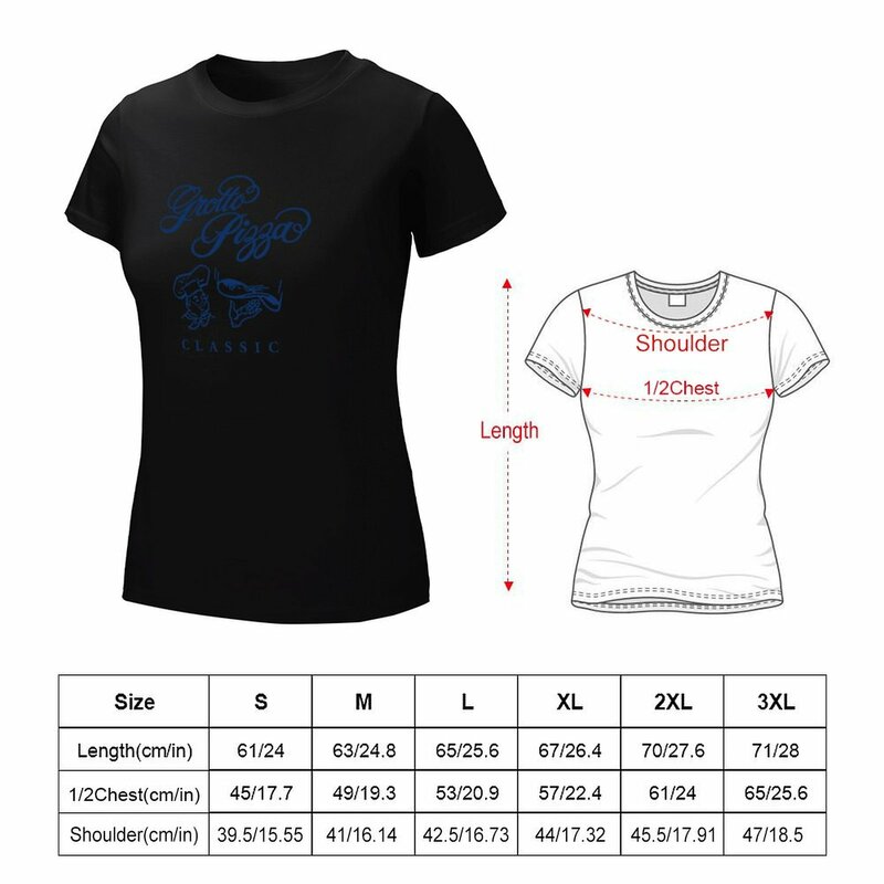 T-shirt imprimé Grotto Pizza Employee Reunion pour femme, vêtements d'anime, vêtements graphiques Hiphelicopter, été 2022