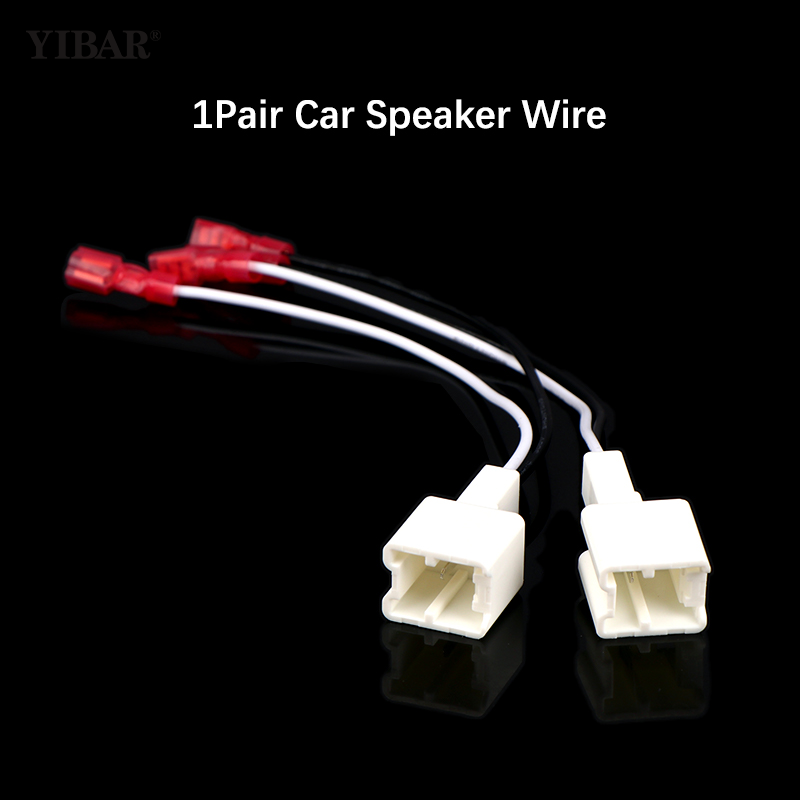 Adaptador de arnés de cables para altavoz delantero de coche, conector de Cable de cableado para altavoz de la serie Nissan Renault, 1 par