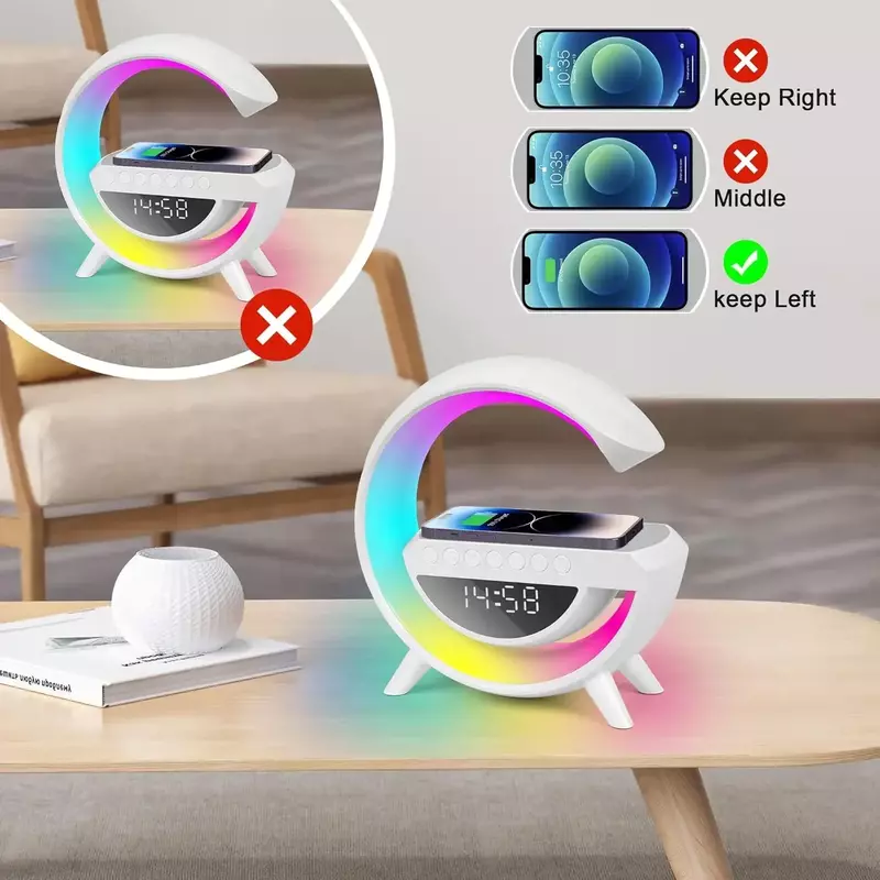 Xiaomi Smart Night Lamp Mood Light Rechargeable Wireless LED With Bluetooth Sound RGB Bedside Table Lamp  For Bedroom Decoration