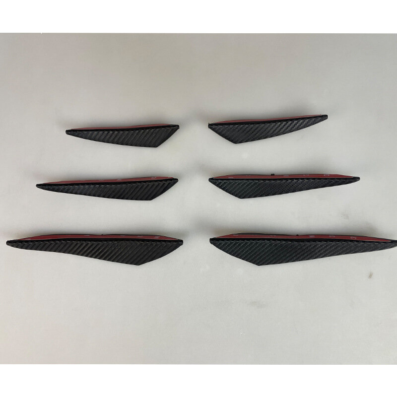 Automotive supplies Modifying the bumper Carbon fiber pattern Wind knife extended version Universal spoiler Anti-collision strip