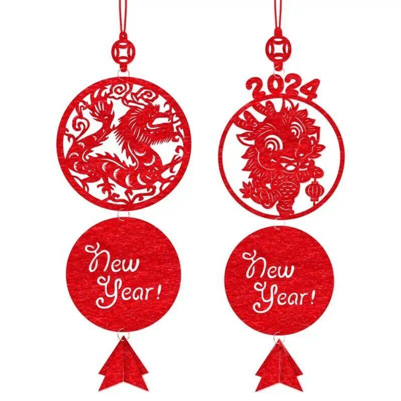 Chinesische Neujahrs veranda Zeichen klassische chinesische Drachen Neujahrs tür Zeichen exquisite rote Mond Neujahr Party Dekoration liefert