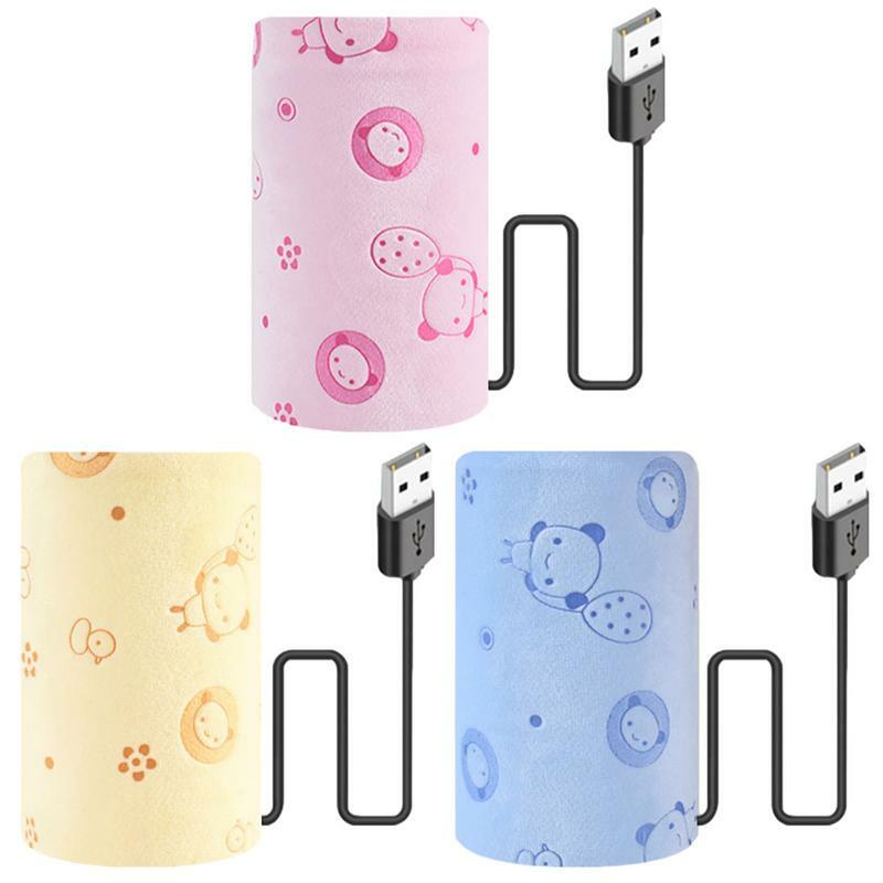 USB Milk Warmer Sleeve, Tampa aquecida, Saco de isolamento, Garrafa de enfermagem Heat Keeper, Aquecimento