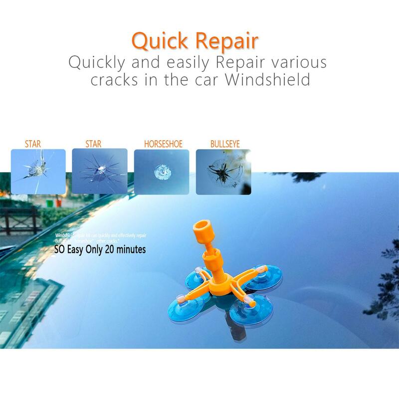 Car Windshield Nano Repair Kit Car Window Cracked Glass Repair Kit Auto Glass Scratch Crack Restore Kit DIY-Tools Accessories
