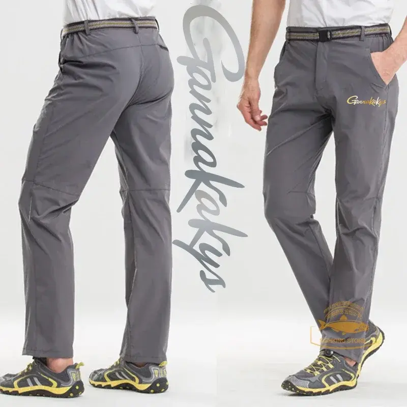 Мужские брюки для рыбалки, летние тонкие дышащие эластичные быстросохнущие брюки для рыбалки, спортивные брюки для альпинизма, 2024