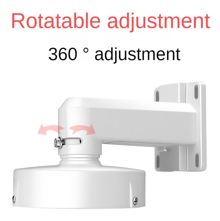 Aluminum Alloy Hemispherical Universal Bracket Rod Wall Mount for CCTV Dome Turret Camera Built-in cavity for hidden cables