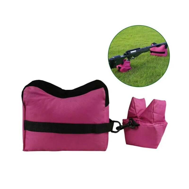 Bolsas de arena tácticas de tiro de caza al aire libre, se pueden llenar, clip de vista escolar, bolsa de arena fija, bolsa de soporte, bolsa delantera y trasera