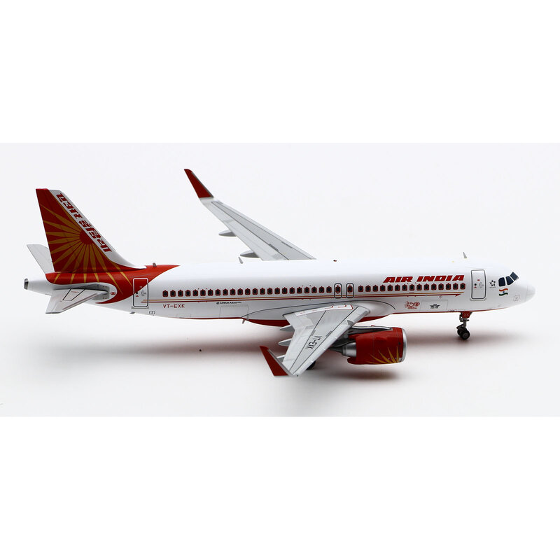 JC Asas Liga Colecionáveis Avião, Air Índia Airbus A320neo Diecast Aircraft Jet Model, Presente, LH2411, 1:200, VT-EXK