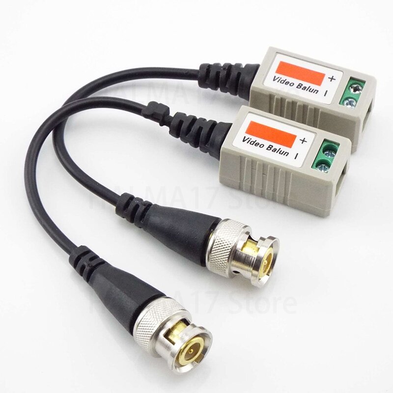Cat5 UTP Video Signal Camera Connector Twisted BNC CCTV Balun Passive Transceivers UTP Balun BNC Cable J17