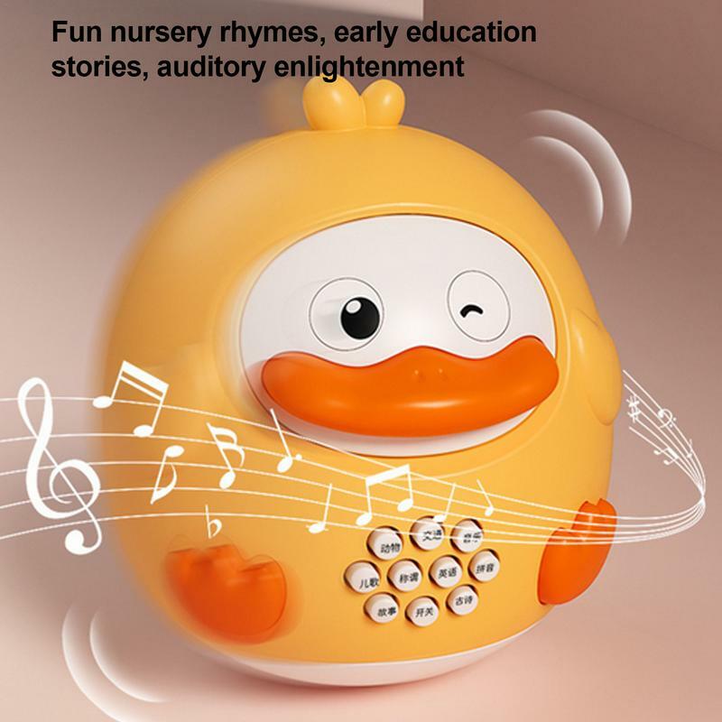 Early Childhood Education Machine Musical Duck Education Musical Dance Light LED Baby Toy Cartoon Animal Toy For Kids Gifts