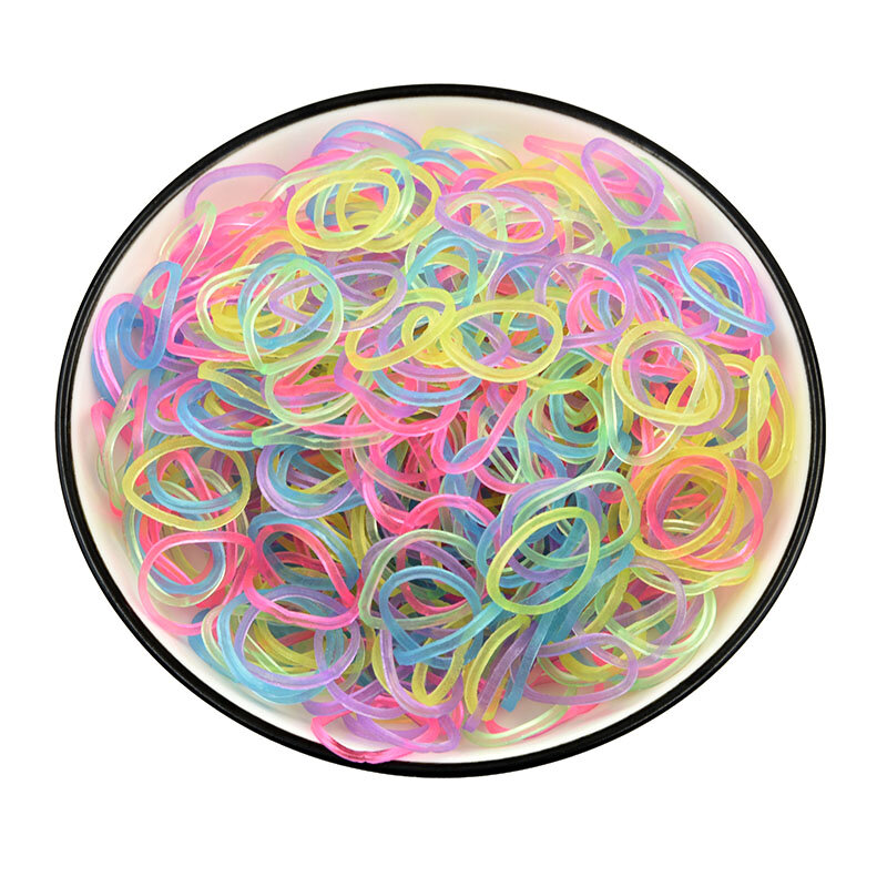 300 buah gelang karet tenun untuk anak-anak atau pita rambut pita tenun Gelang DIY warna-warni mainan hadiah Natal 2023