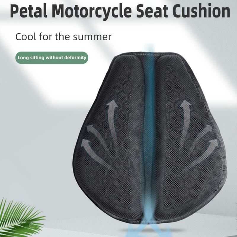 Cojín de asiento de motocicleta, almohadilla de aire de descompresión cómoda, amortiguador
