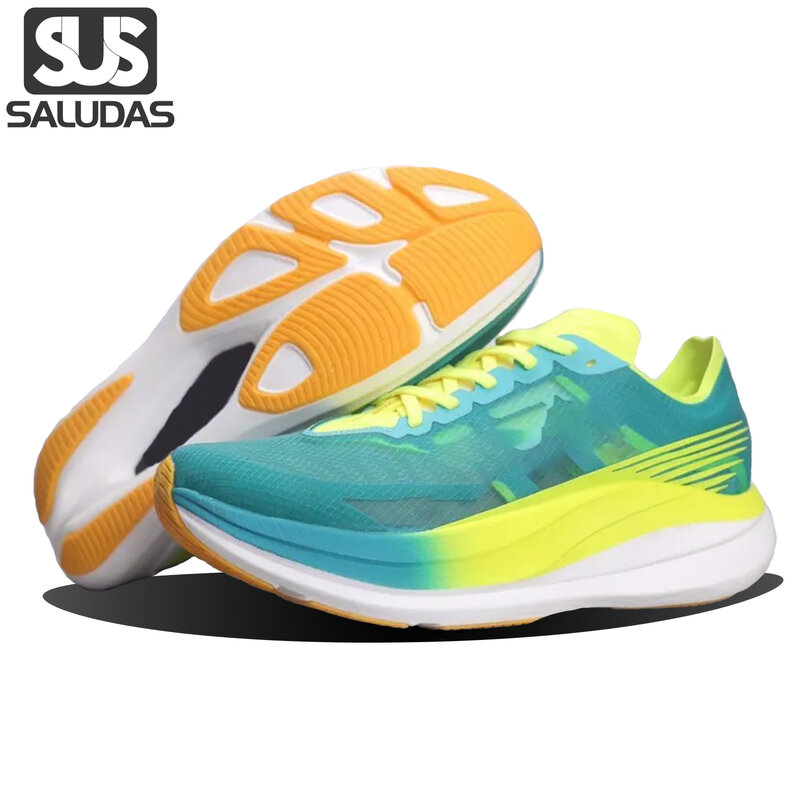SALUDAS Rocket X2 Carbon Running Shoes Men Cushioned Stretch Carbon Plate Marathon Running Shoes Women's Casual Sneakers