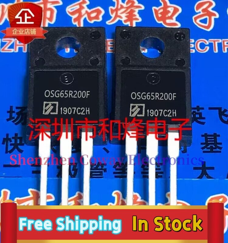10PCS-30PCS  OSG65R200F   TO-220F MOS  650V   In Stock Fast Shipping