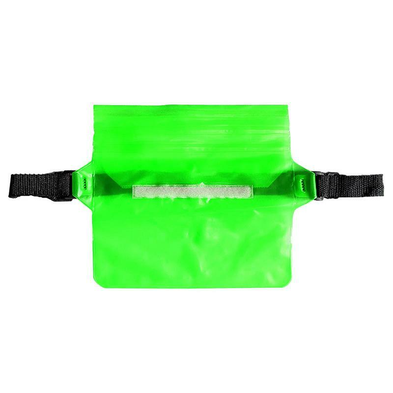 Waterproof Pouch With Waist Strap Phone Fanny Pack Mobile Belt Bag High Capacity 3-layer Waterproof Bag For Outdoor Rafting