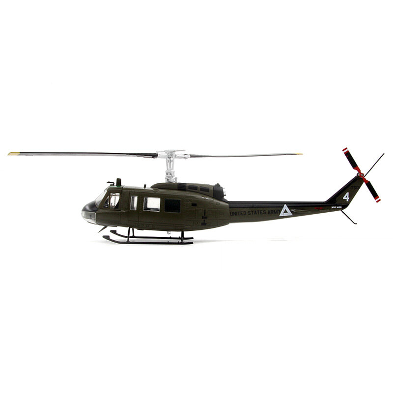 Diecast Us Army UH-1H Militarized Combat Helicopter Alloy Model 1:48 Scale Toy Gift Collection simulazione Display decorazione