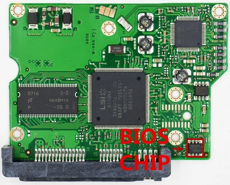 Seagate Desktop Hard Drive Circuit Board Number: 100496208 REV A  , 100499061 , 100496207, 100499057 / ST3320613AS