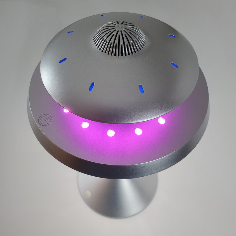 UFO Speaker Super Cool Levitating Speaker Magnetic Floating UFO Speaker Music Player with RGB Color Table Lamp