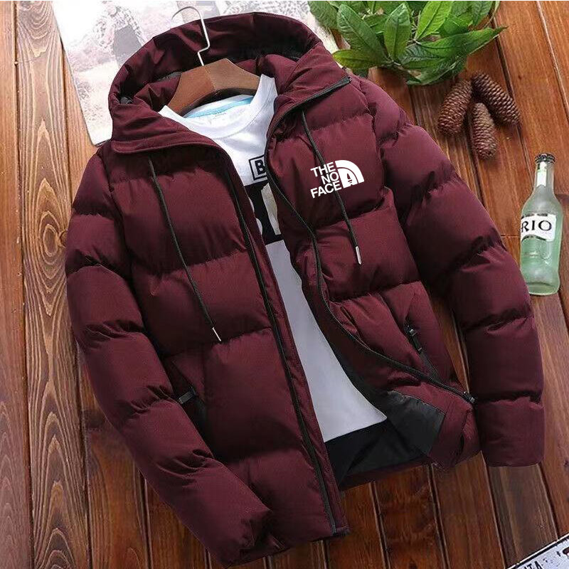 2024 New winter jacket men's standing collar warm down street fashion casual brand Outer parka coat