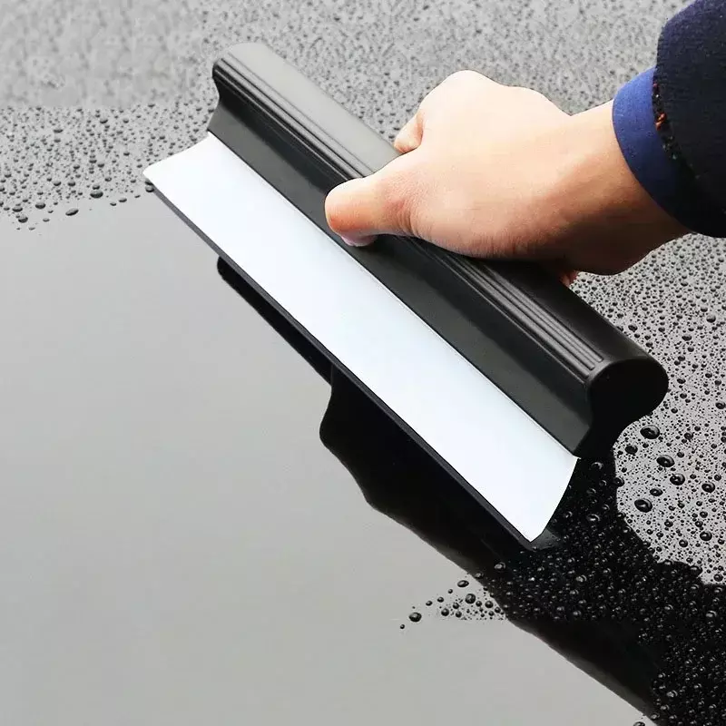 Car Flexible Soft Silicone Wiper Window Cleaning Glass Scraper Silicone Handy Squeegee Auto Blade Clean Scraping Film Scraper