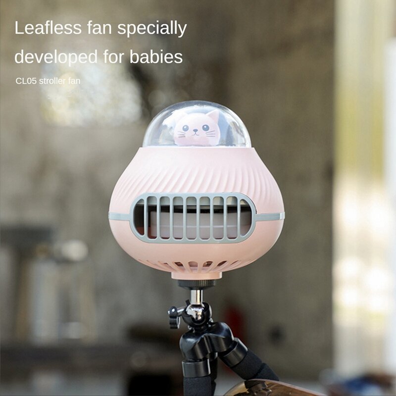 Fan For Cart Stroller Fan Portable Outdoor Fan Clip On 3 Speeds USB Rechargeable Handheld Electric Fan