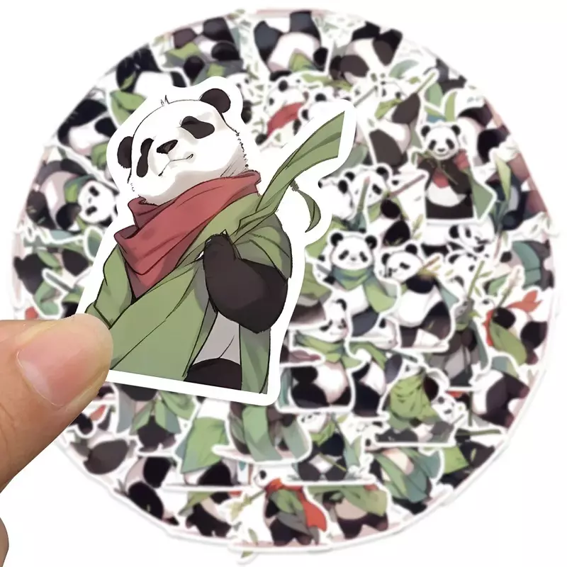 50 Stuks Chinese Kung Fu Panda Graffiti Sticker Koffers Laptops Mobiele Telefoon Gitaren Water Cup Kids Speelgoed Decoratieve Sticker