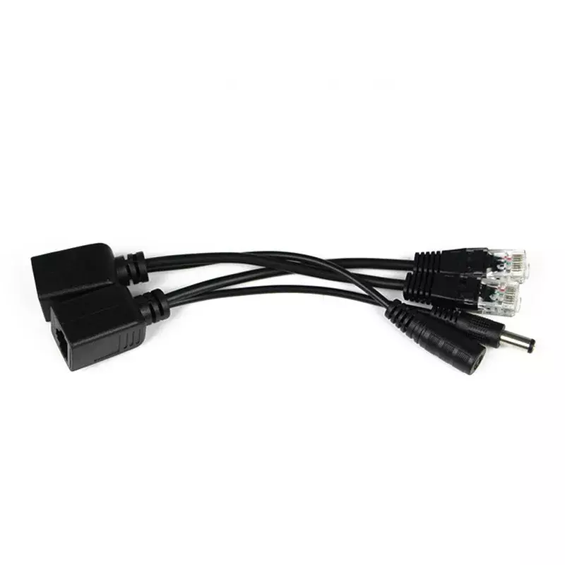 Gorący kabel POE pasywny kabel zasilający Adapter sieci Ethernet POE Splitter wtryskiwacz moduł zasilania 12-48v dla kamery IP