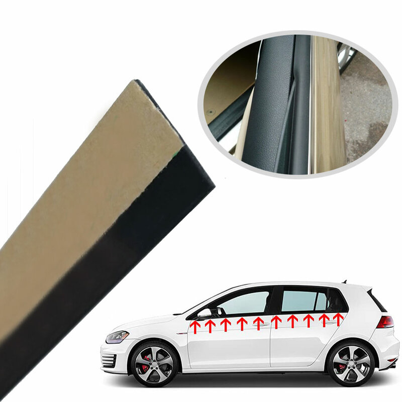 Impermeável Rubber Sealing Strip para Car Janela e Porta, Weatherstrip, Edge Trim, Glass Window, Protector
