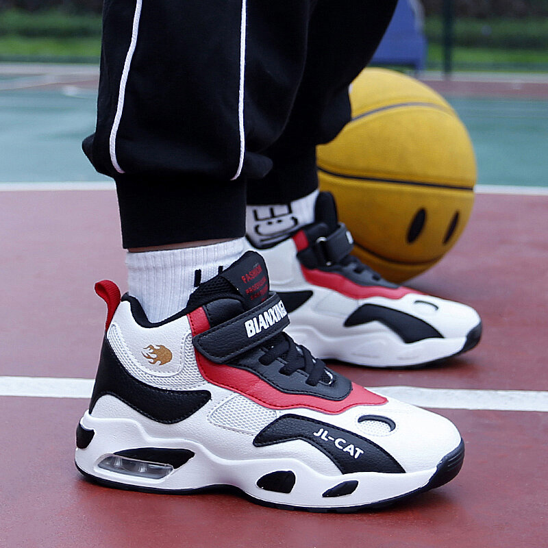 Детская Баскетбольная обувь для мальчиков и девочек, Нескользящие кроссовки для бега, дышащая детская спортивная обувь, уличные кроссовки, детские кроссовки
