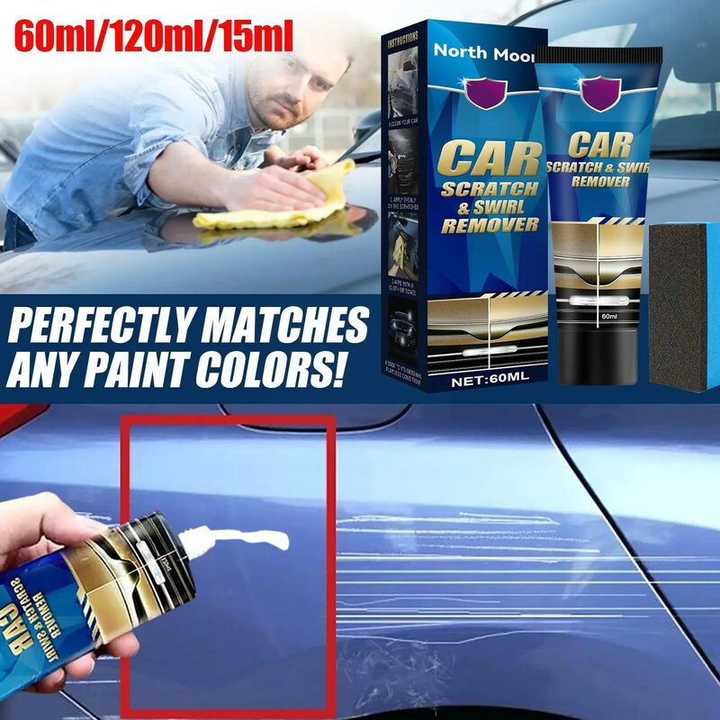 120/60ml urządzenie do usuwania zadrapań z samochodu narzędzie do naprawy polerowanie farby Anti Wax usuwanie zarysowań naprawa narzedzia samochodowe zestaw akcesoriów krem C6r3