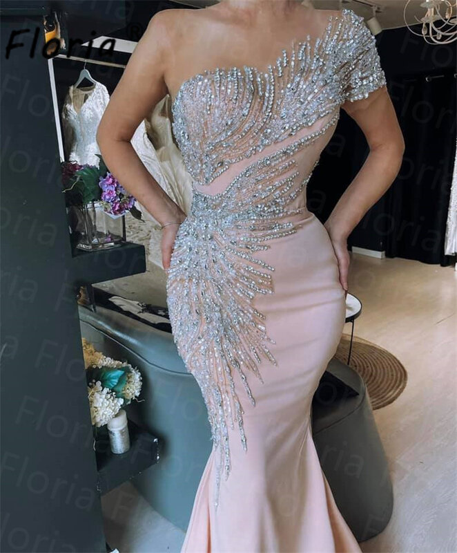 Vestido de noche Formal de princesa a la moda, vestido de fiesta de boda con cuentas hechas a mano, falda desmontable, talla grande, 2023