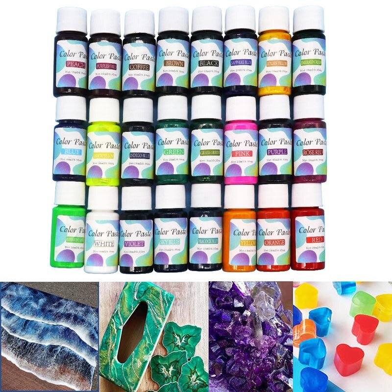 Pigment Paste for Epoxy Resin Highly Pigmented Resin Pigment Epoxy Resin Solid Color Pigment Paste Resina Epoxi DIY Supplies