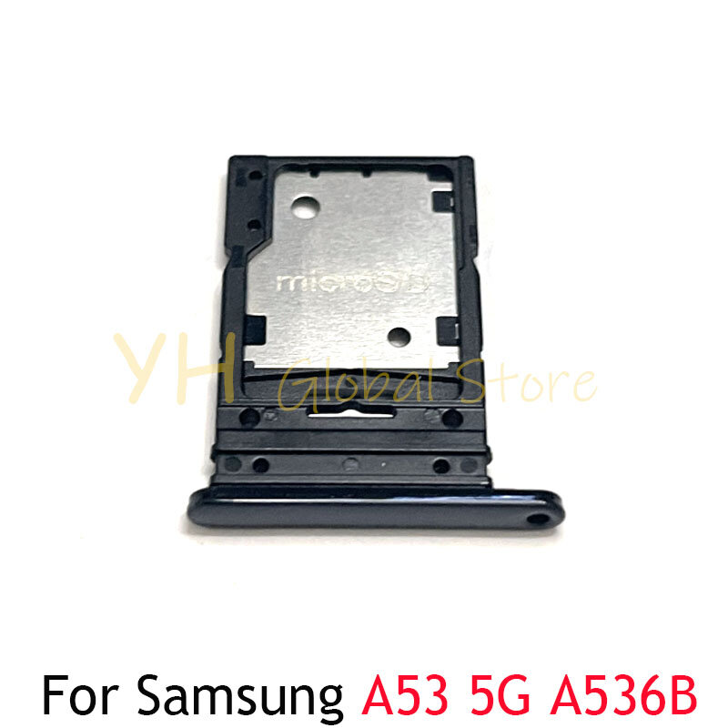 Suporte da bandeja do entalhe do cartão Sim, Peças de reparo, Samsung Galaxy A53 5G, A536B, 5pcs