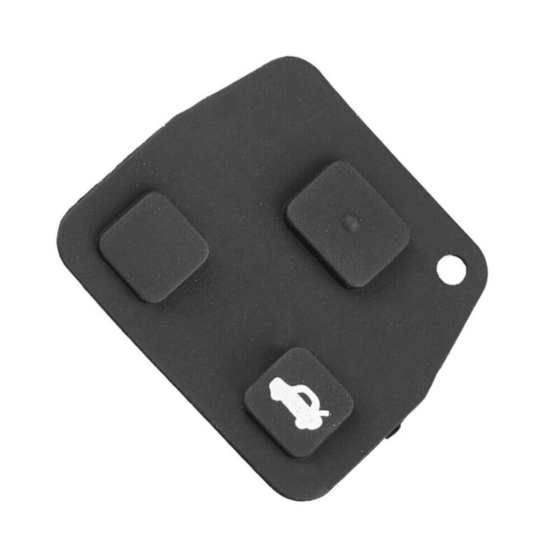 Preto Remoto Chave Fob Repair Switch, Borracha Pad, 2 ou 3 Botões para Toyota Car Lock System, Peças de reposição