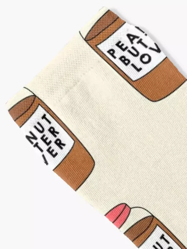 Peanut Butter Lover calcetines deportivos personalizados para hombres y mujeres, calcetín de calefacción para correr