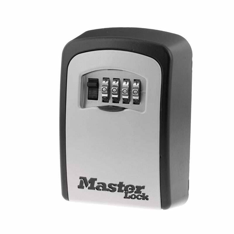 กล่องเก็บของกุญแจล็อก Master กล่องล็อคกลางแจ้งติดผนังสำหรับกุญแจบ้านตู้นิรภัยเก็บกุญแจด้วยรหัส5 5401EC ความจุ