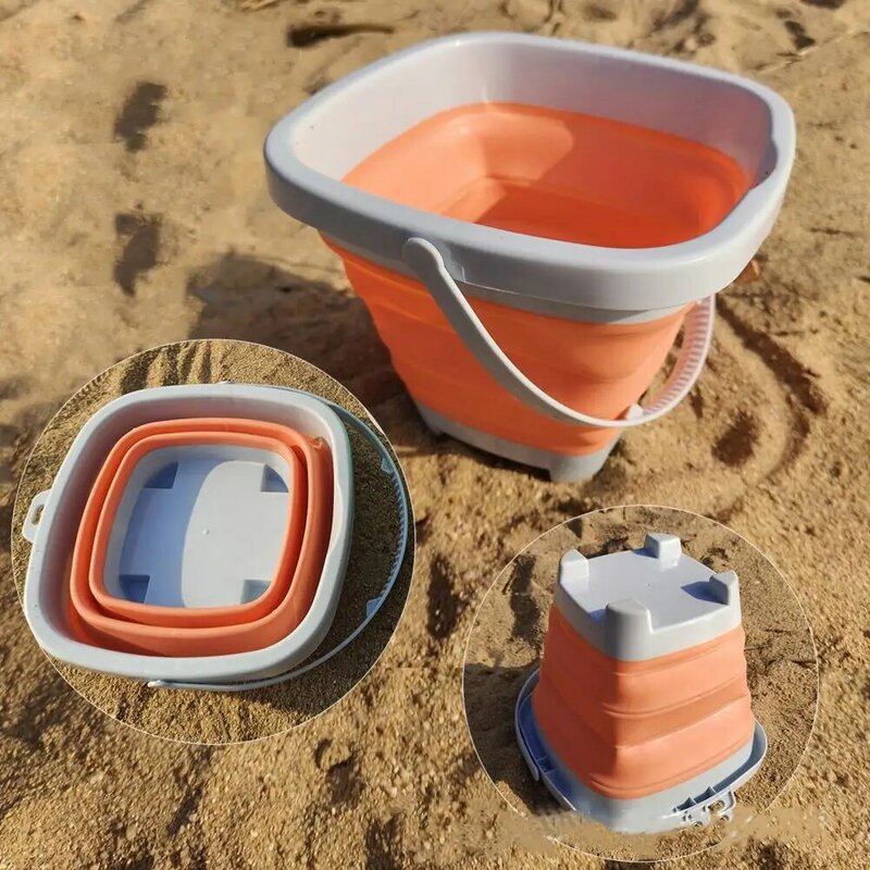 Набор для сборки детского пляжного замка из 11 предметов, игрушечный набор из песка, ведро, вилка, лопата, полив, сито, форма для песка для малышей