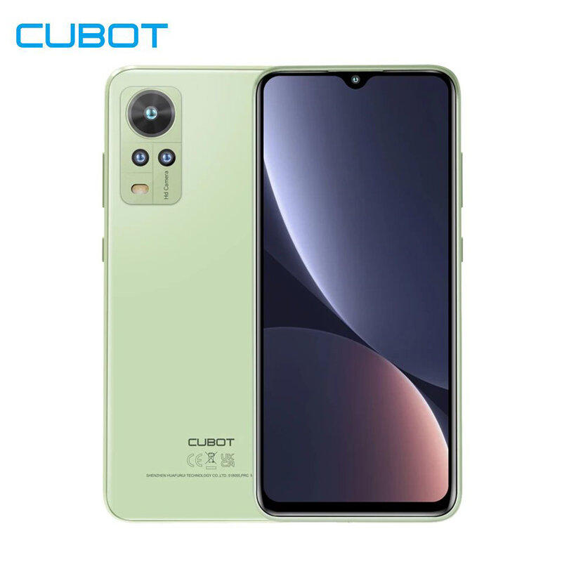 Cubot Note 30, ponsel cerdas Android, prosesor octa-core, 4GB + 64GB, layar 6.517 ", 4000mAh, kamera 20MP, SIM ganda, ponsel 4G